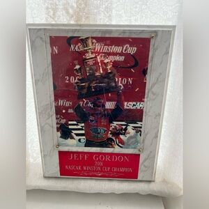 Jeff Gordon 2001 NASCAR Winston Cup Champion Plaque - Red